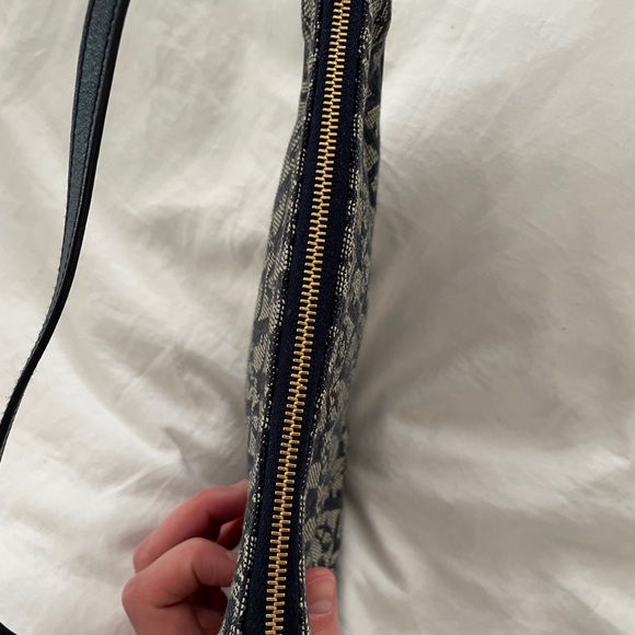 Blue Vintage Dior Saddle Pochette - Picture 5 of 9